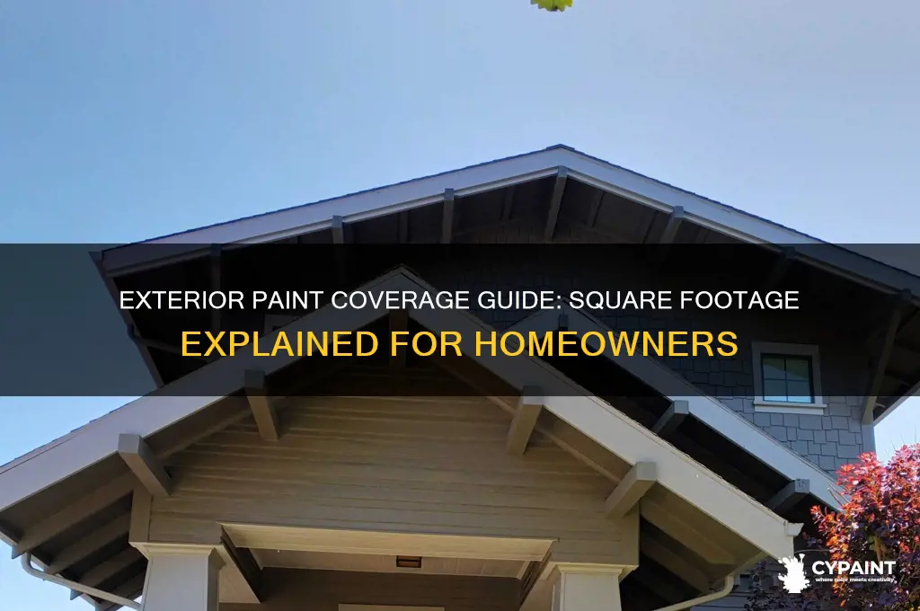 how many square feet does exterior paint cover