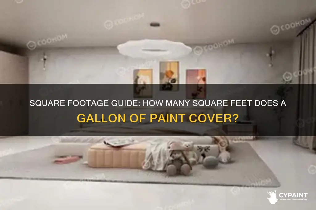 how many square feet gallon of paint covers