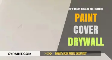 How Many Square Feet Does a Gallon of Paint Cover on Drywall?