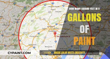 Square Footage Coverage of Five Gallons of Paint