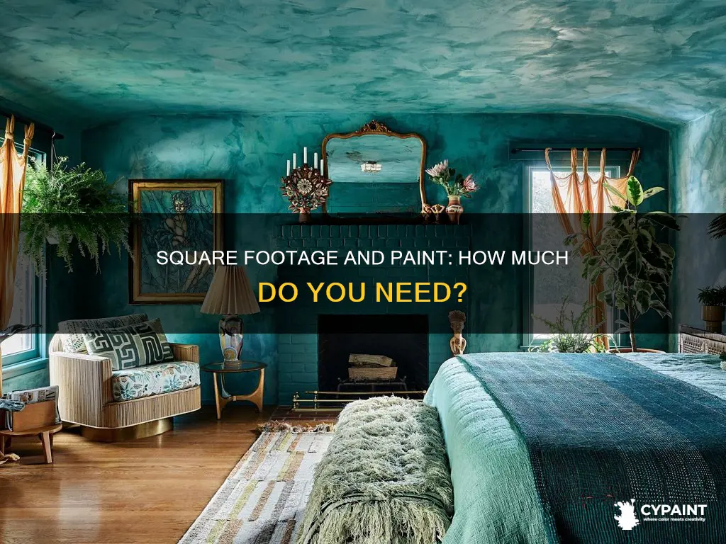 how many square feet to a gallon pof paint