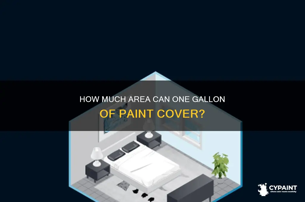 how many square foot does one gallon of paint cvover