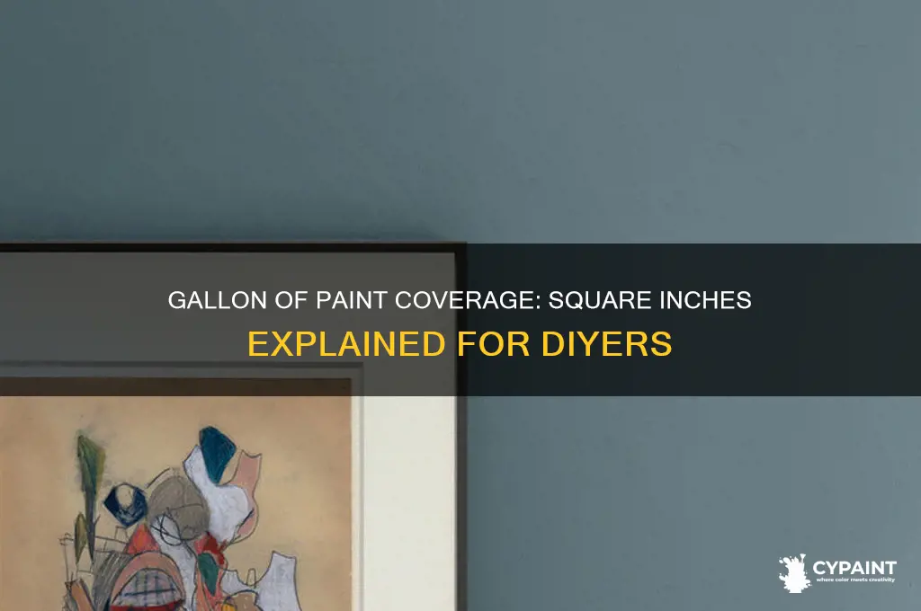 how many square inches does a gallon of paint cover