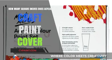 Craft Paint Coverage: Square Inches and Acrylics