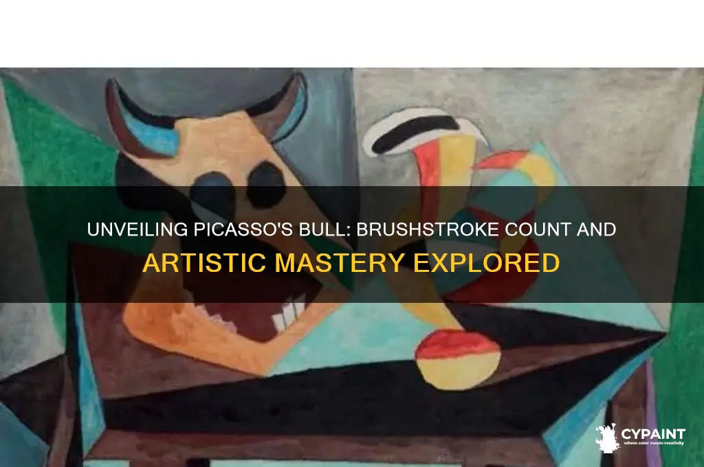 how many strokes to paint picasso bull