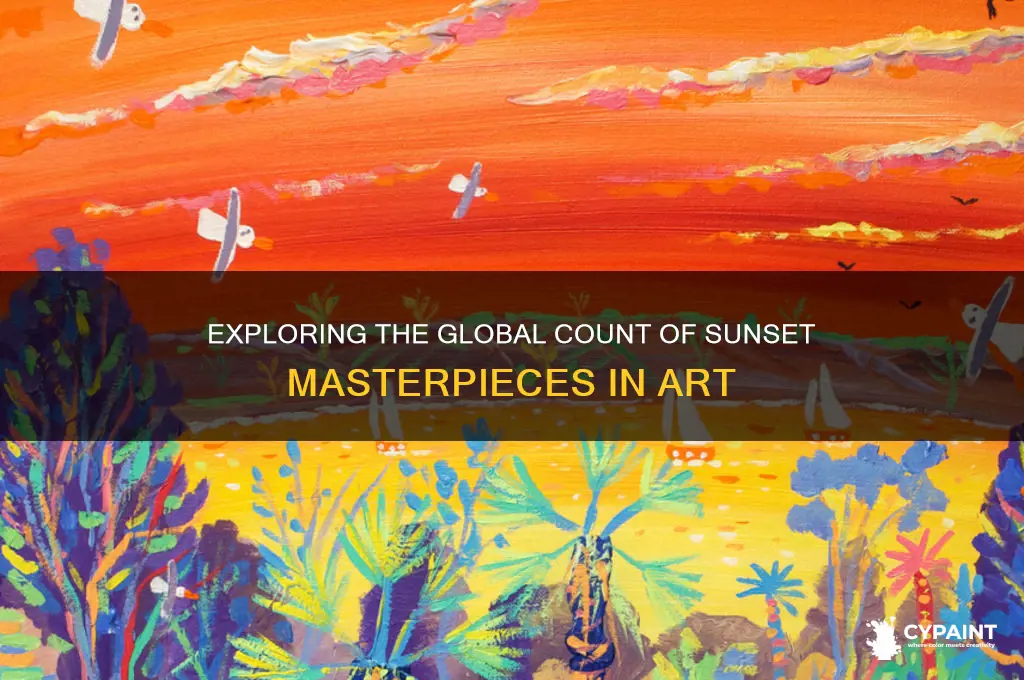 how many sunset paintings are in the world
