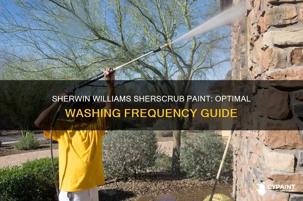 how many time can you wash sherwin williams sherscrub paint