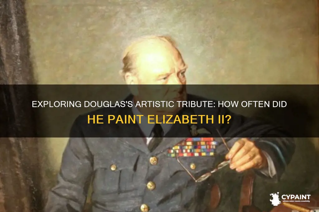 how many times did douglas paint elizabeth ll