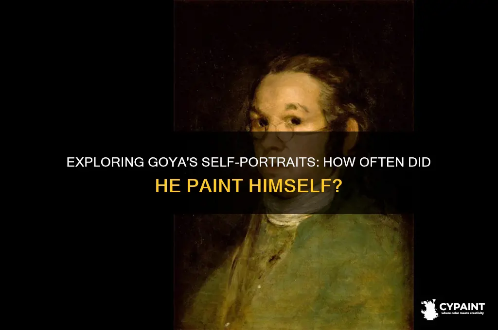 how many times did goya paint himself