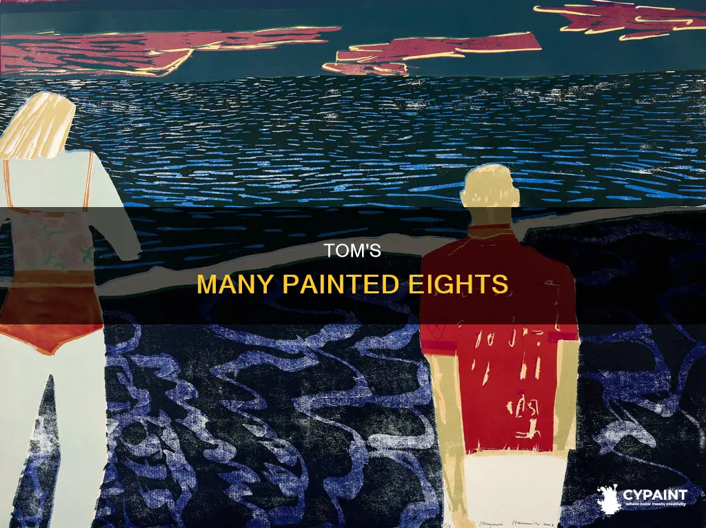 how many times did tom paint the number 8