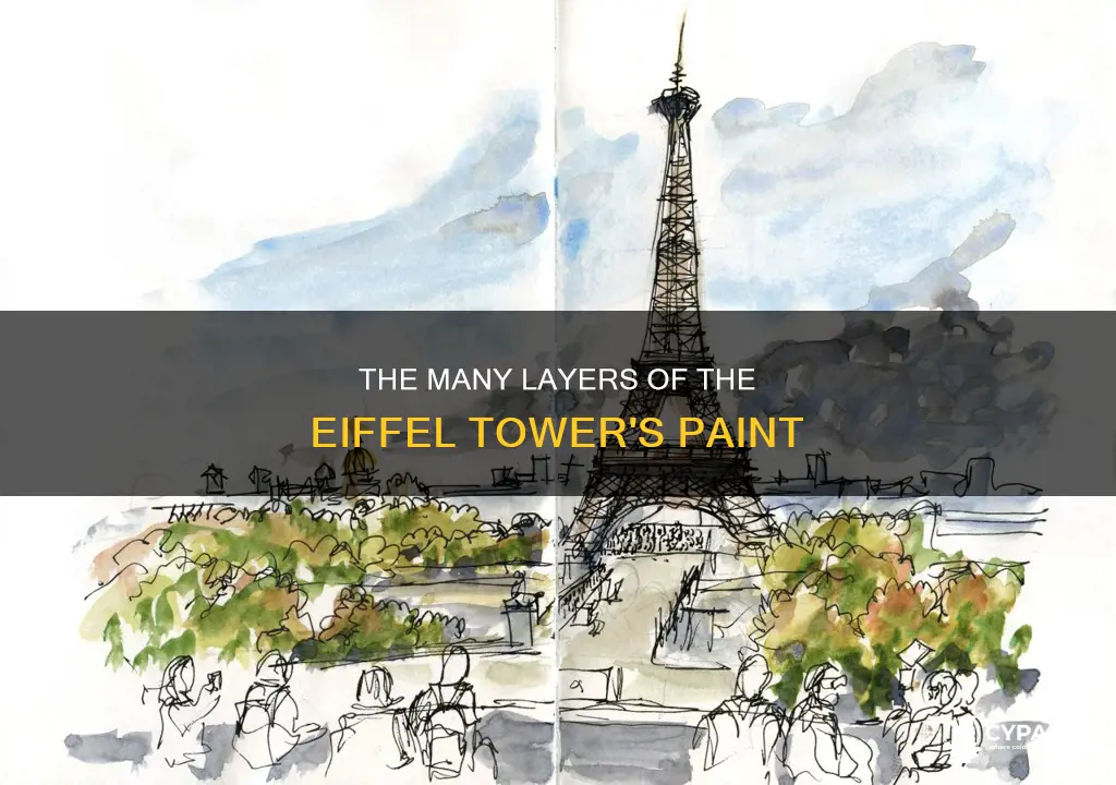 how many times has the eiffel tower been painted