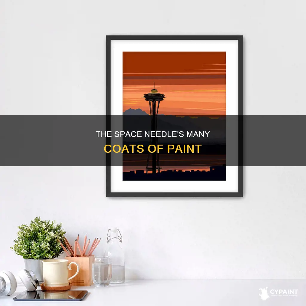 how many times has the space needle been painted