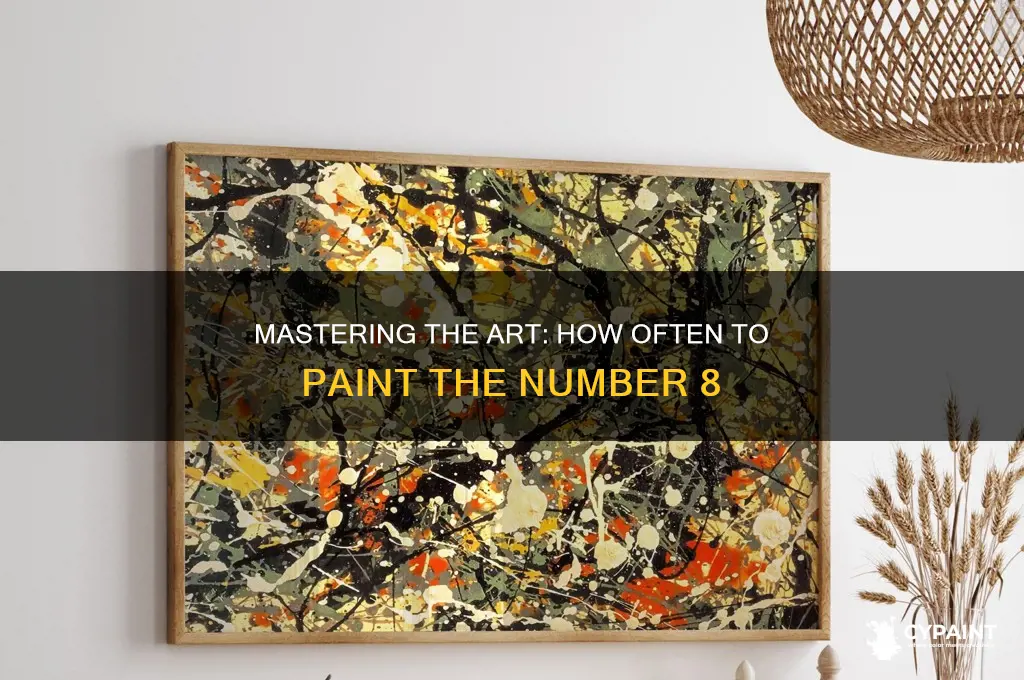 how many times paint the number 8
