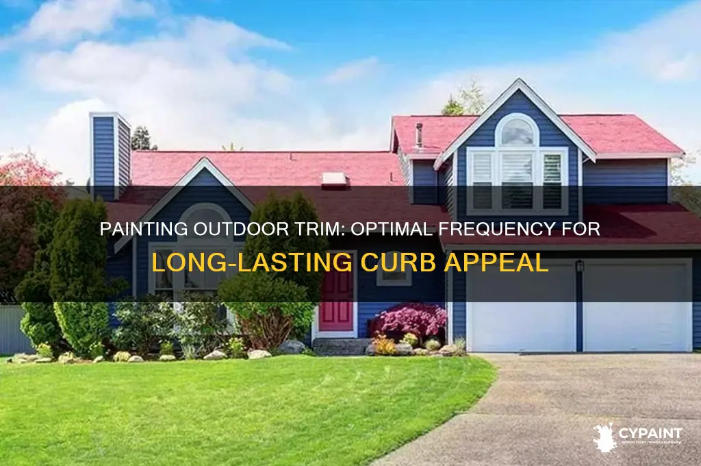how many times should you paint outdoor trim