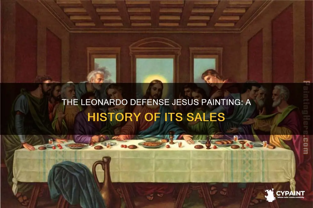 how many times was the leonardo defense jesus painting sold