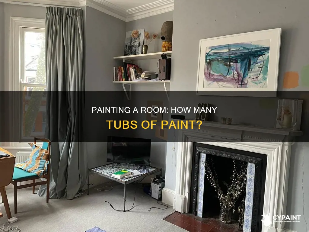 how many tubs of paint to paint a room