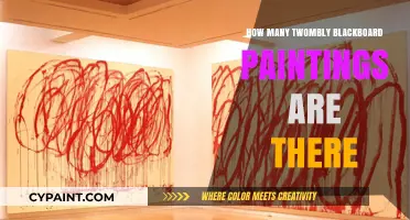 Exploring Twombly's Blackboard Series: A Comprehensive Count of His Works