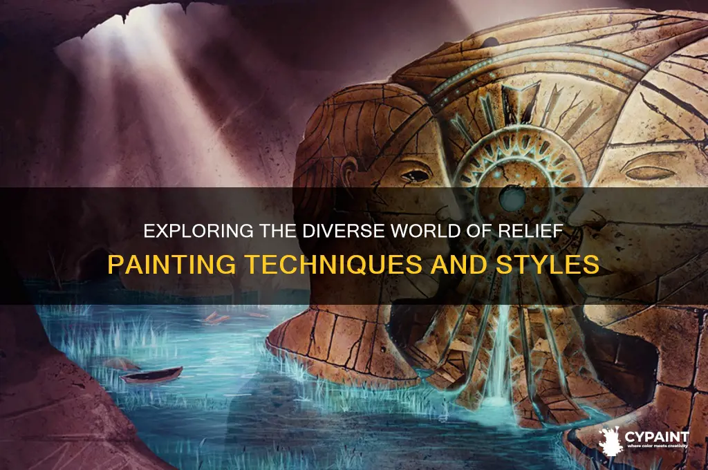how many types of relief paintings are there