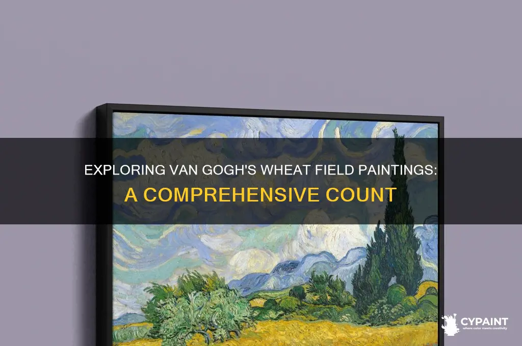 how many wheat fields did van gogh paint
