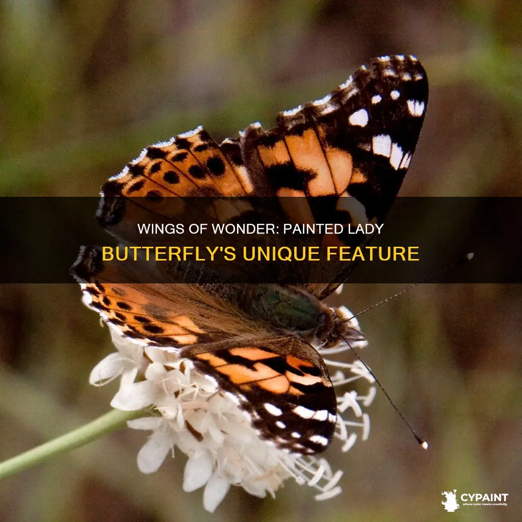how many wings does a painted lady butterfly have