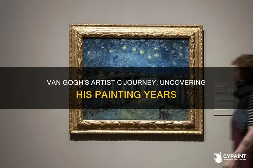 how many years did van gogh paint