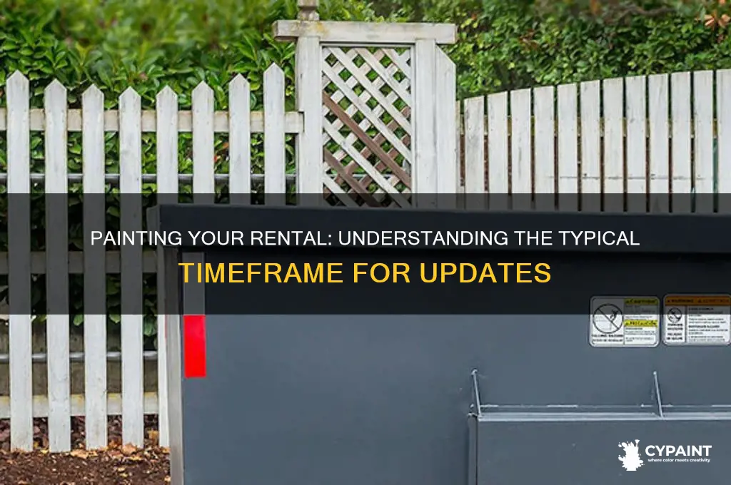 how many years do you have to paint a rental