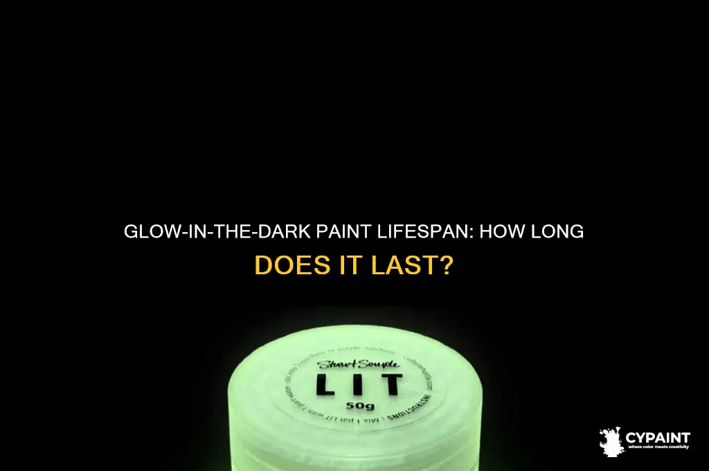 how many years does glow in the dark paint last