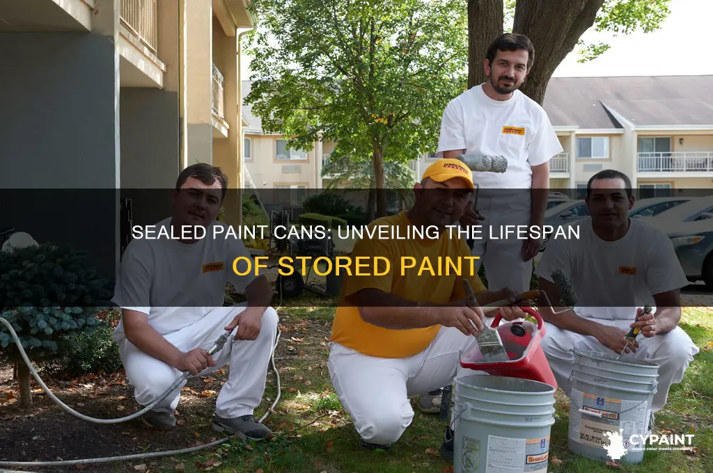 how many years does paint last in a sealed can
