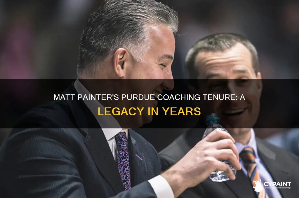 how many years has matt painter coached purdue