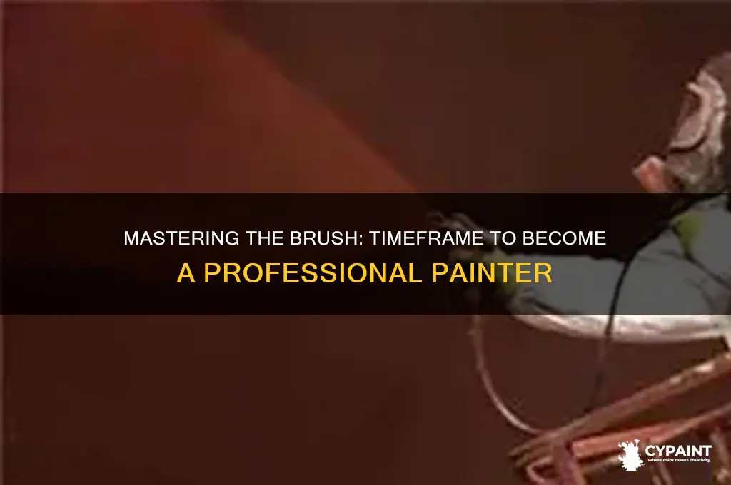 how many years it takes to become a pro painter