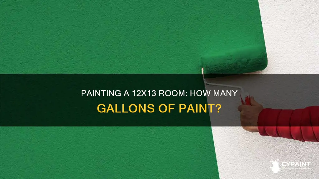 how may gallons of paint for a room 12x13