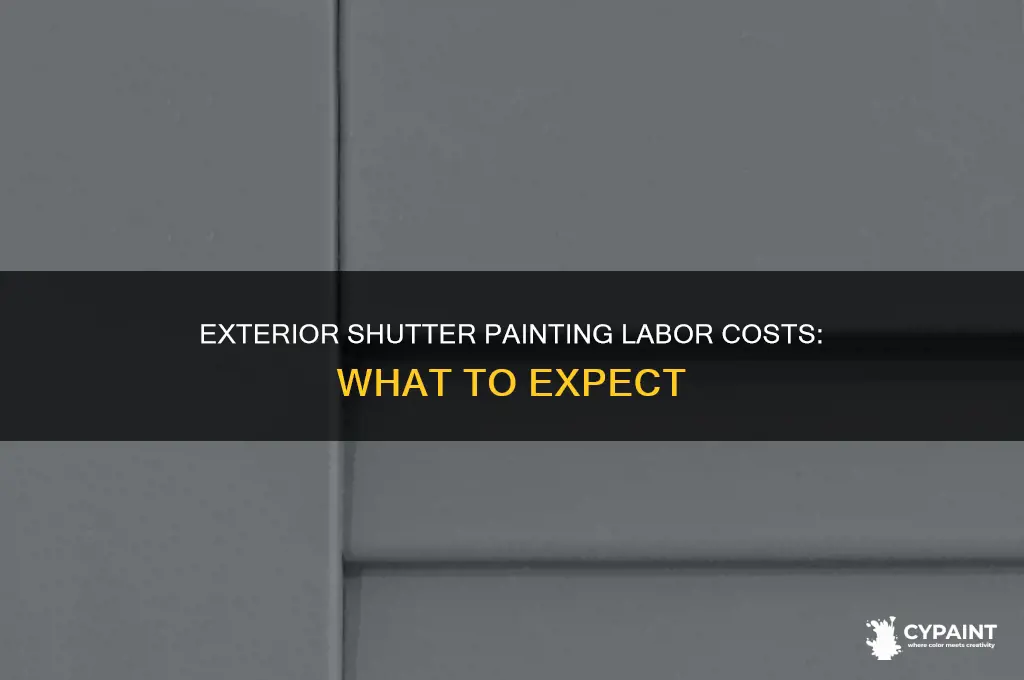 how mcuh is labor to paint exterior shutter