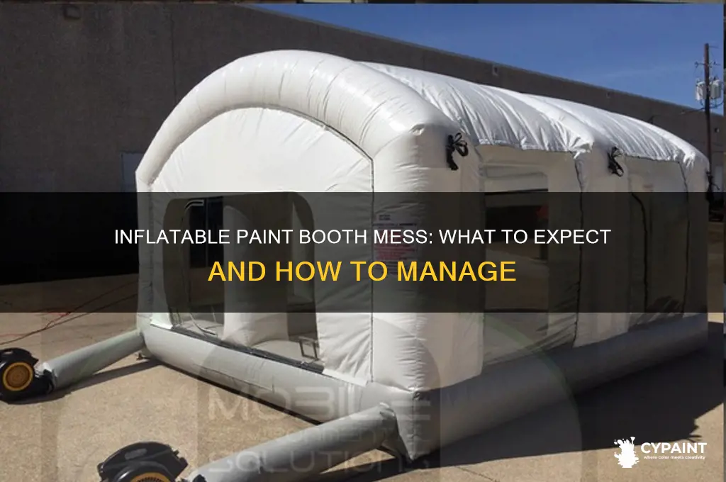 how messy is an inflatable paint booth