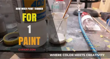 Perfect Paint Thinner Ratio: How Much to Mix for 1 Paint?