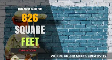 Calculating Paint Quantity for 826 Square Feet: A Comprehensive Guide