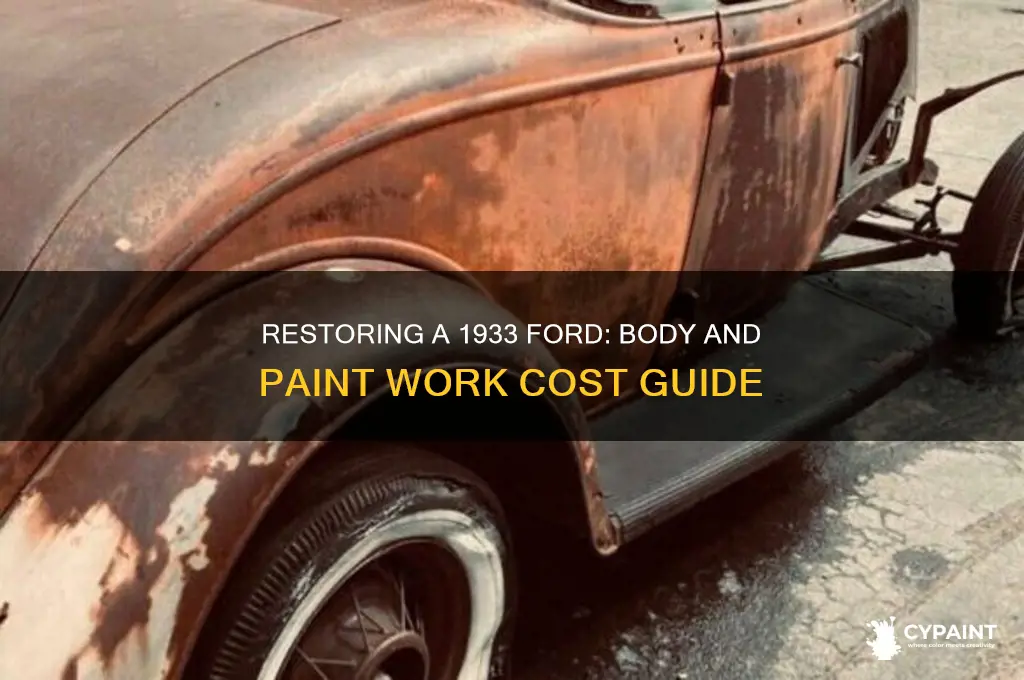 how munch to do body and paint on 33 ford