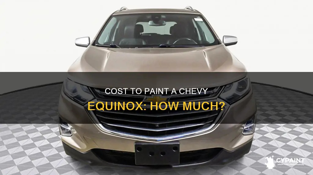 how muvh does it cost to paint chevy equinox