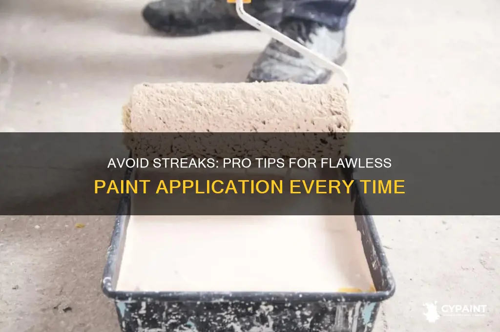 how not to leave streaks when painting