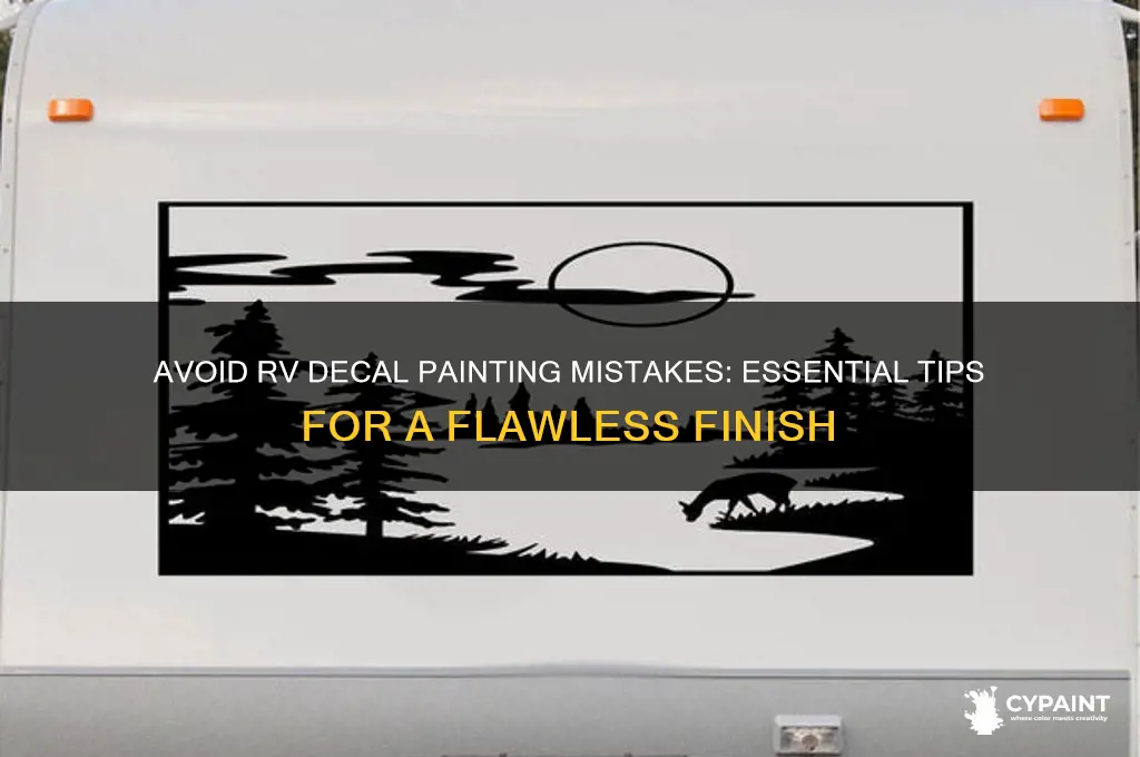 how not to paint decals on rv