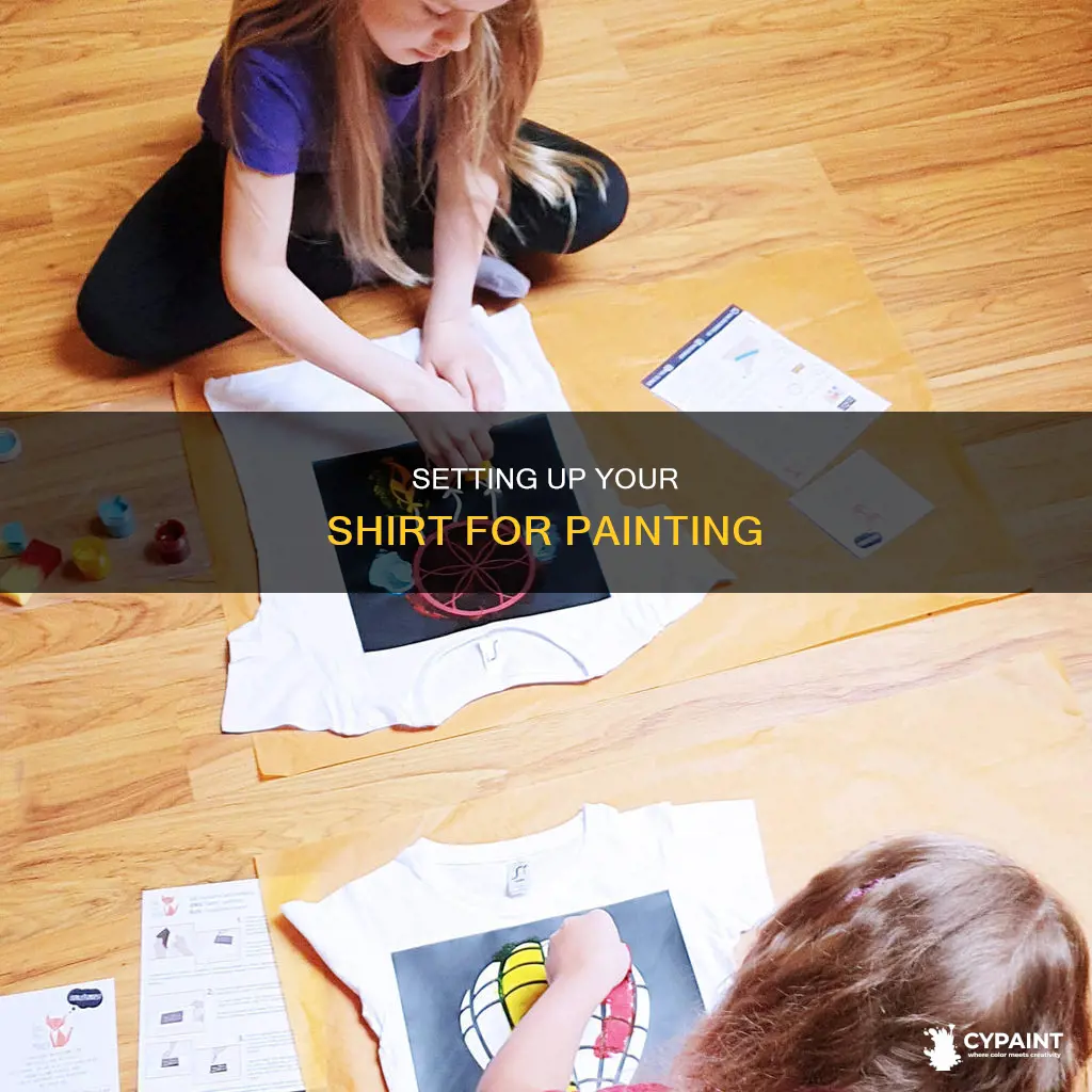 how o set up a sbhirt to paint onit