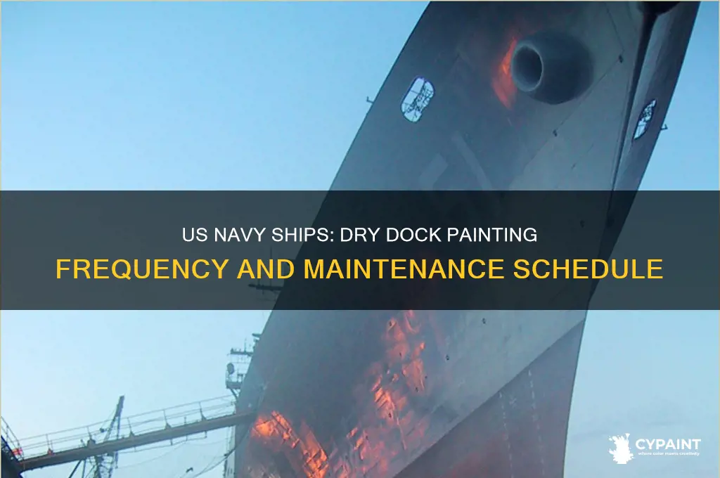 how often are us navy ships dry docked for painting