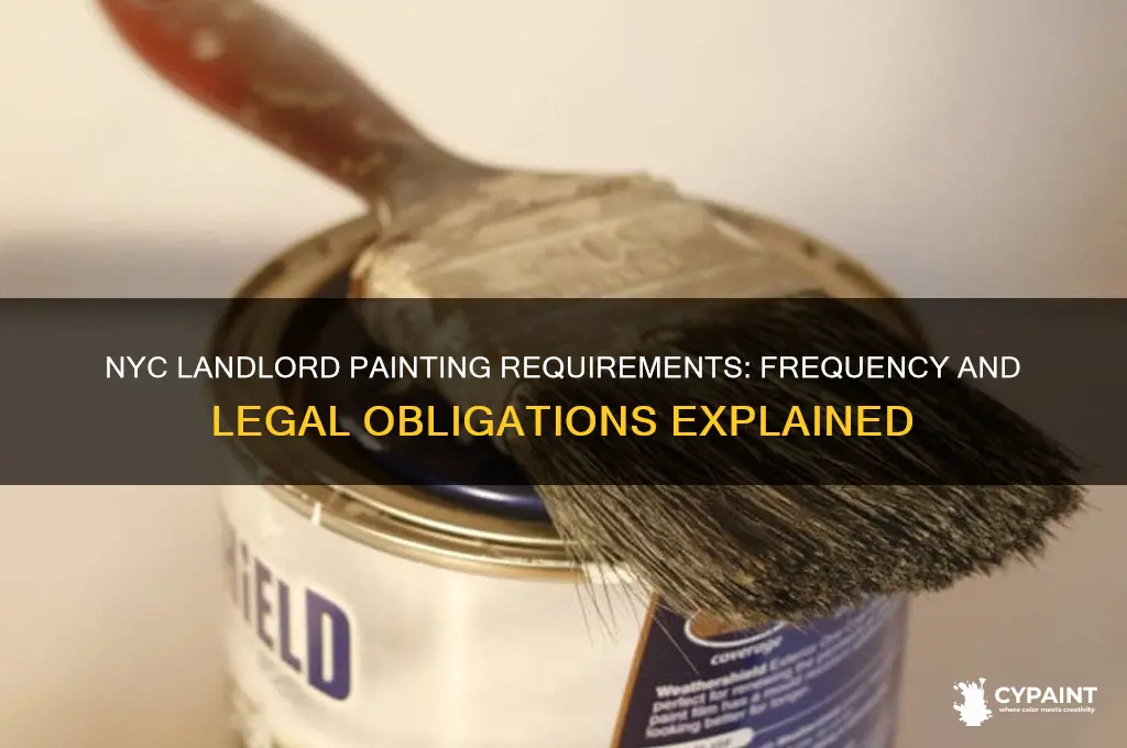 how often do landlords have to paint nyc
