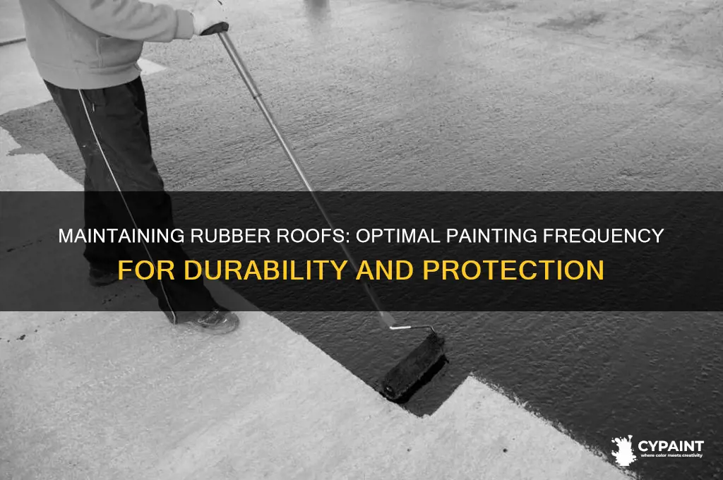 how often do u paint a rubber roof