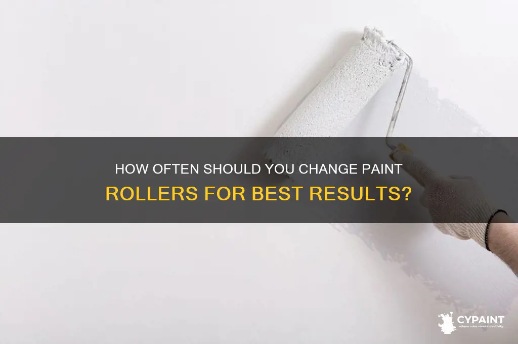 how often do you change paint rollers