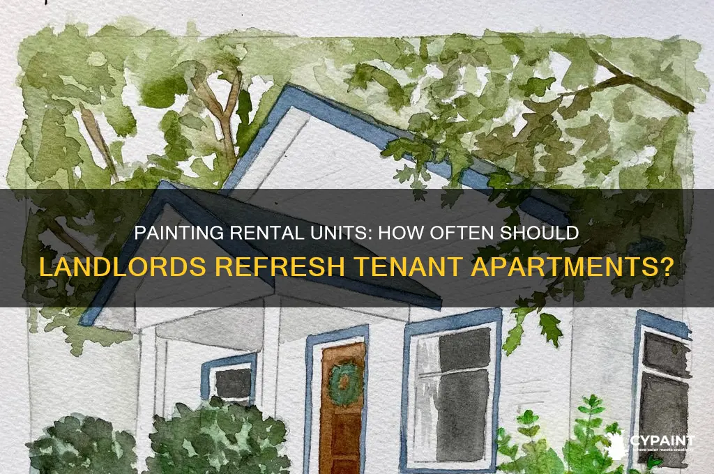 how often do you have to paint a tenants apartment