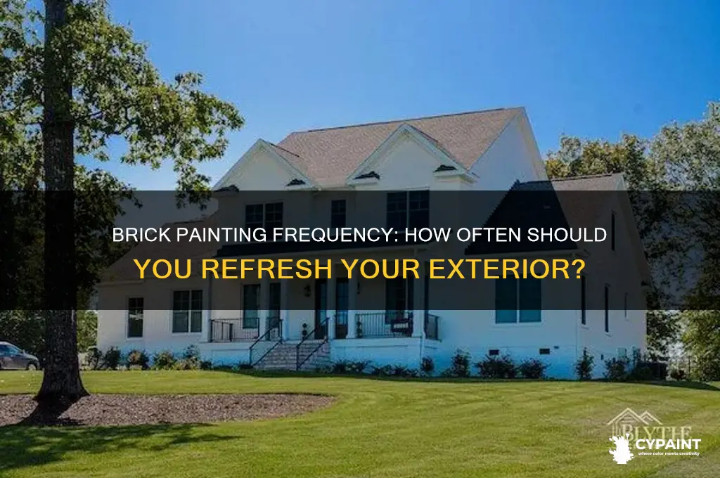 how often do you have to paint brick