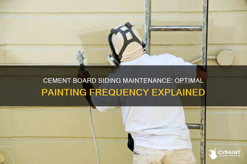 how often do you have to paint cement board siding