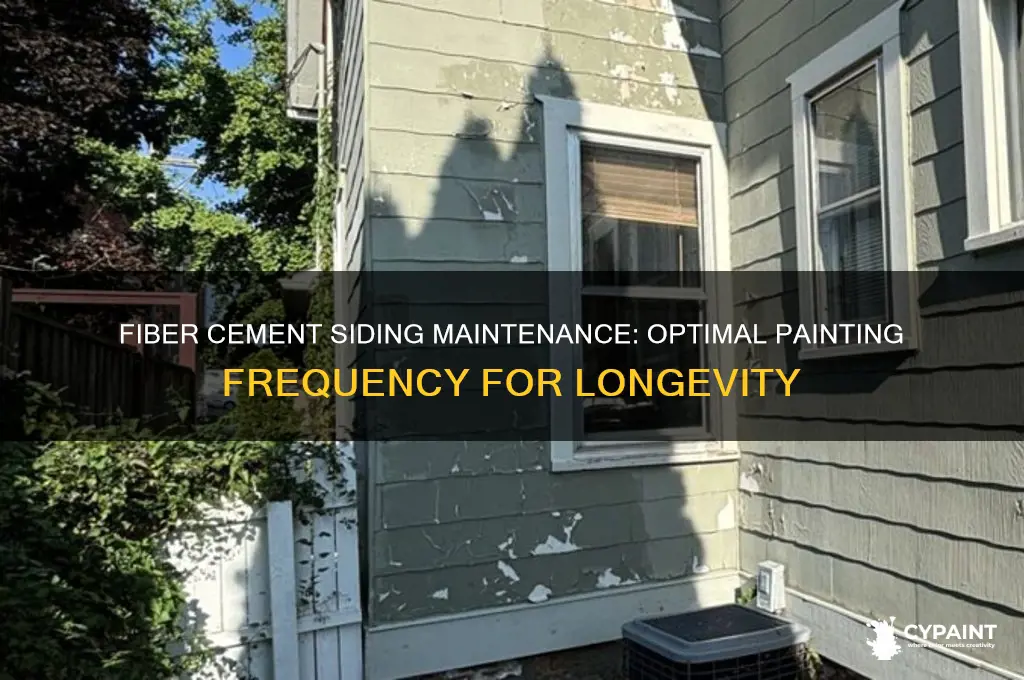 how often do you have to paint fiber cement siding