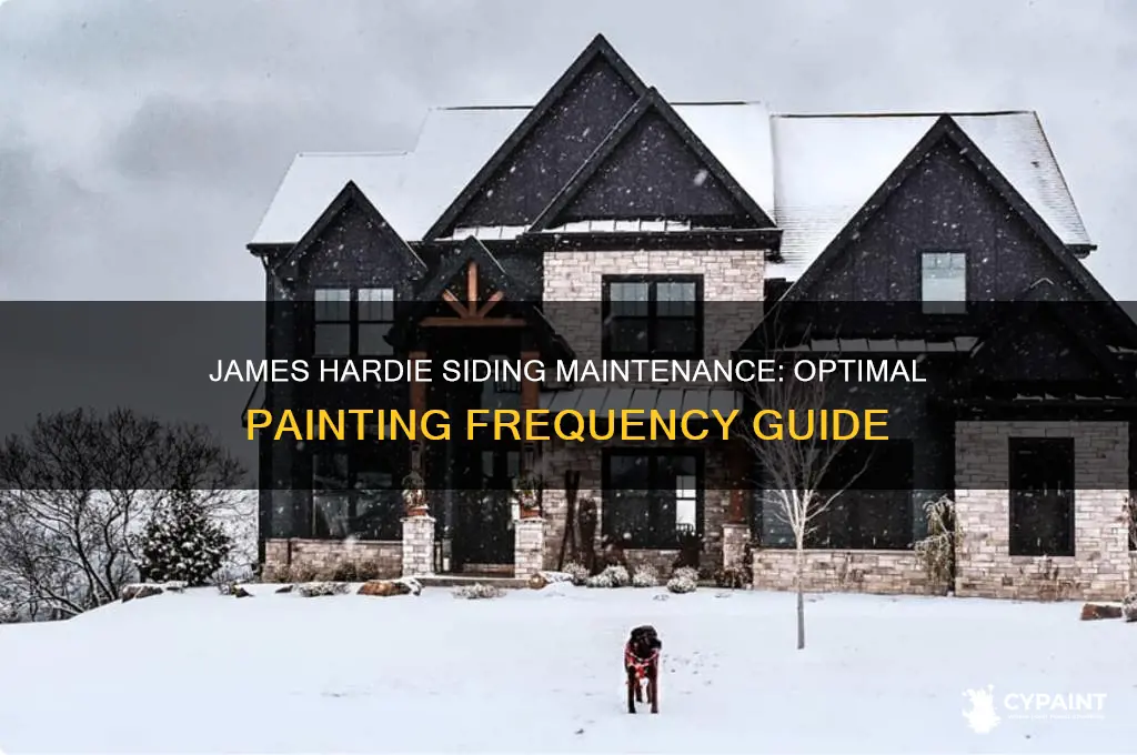 how often do you have to paint james hardie siding