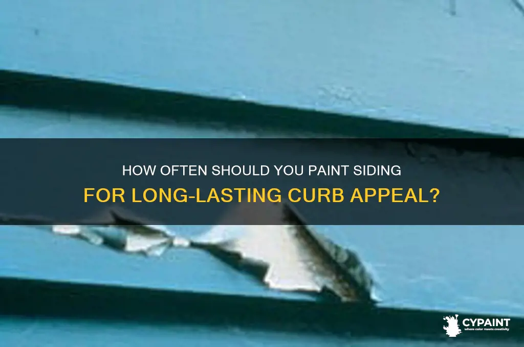how often do you have to paint siding